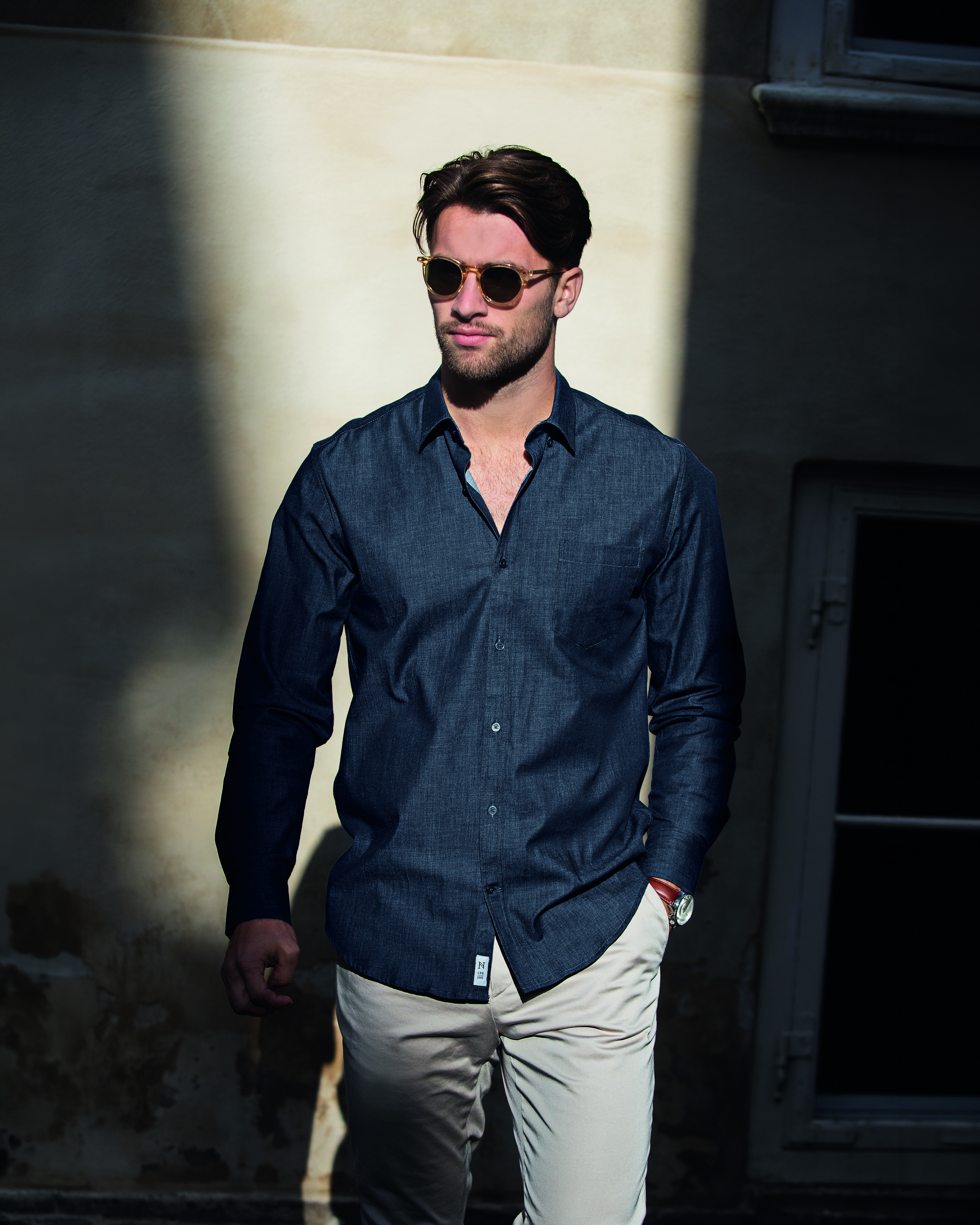NIMBUS Torrance Modern Fit Herren – Indigo (Am Modell)